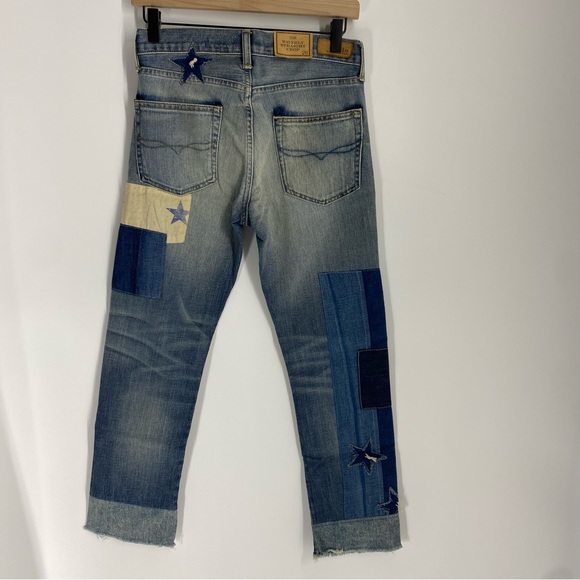 Polo Ralph Lauren Waverly Crop Patchwork Jean 26 - Picture 7 of 16
